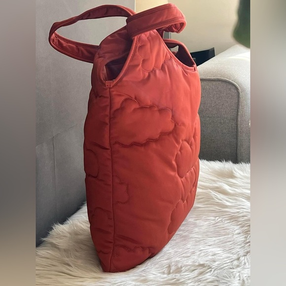 Coach Dark Orange Quilted Tote Bag - Picture 4 of 15